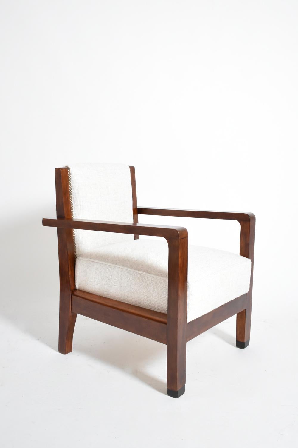 Ébénisé Paire de fauteuils en bois de l'école d'Amsterdam, années 1930 en vente