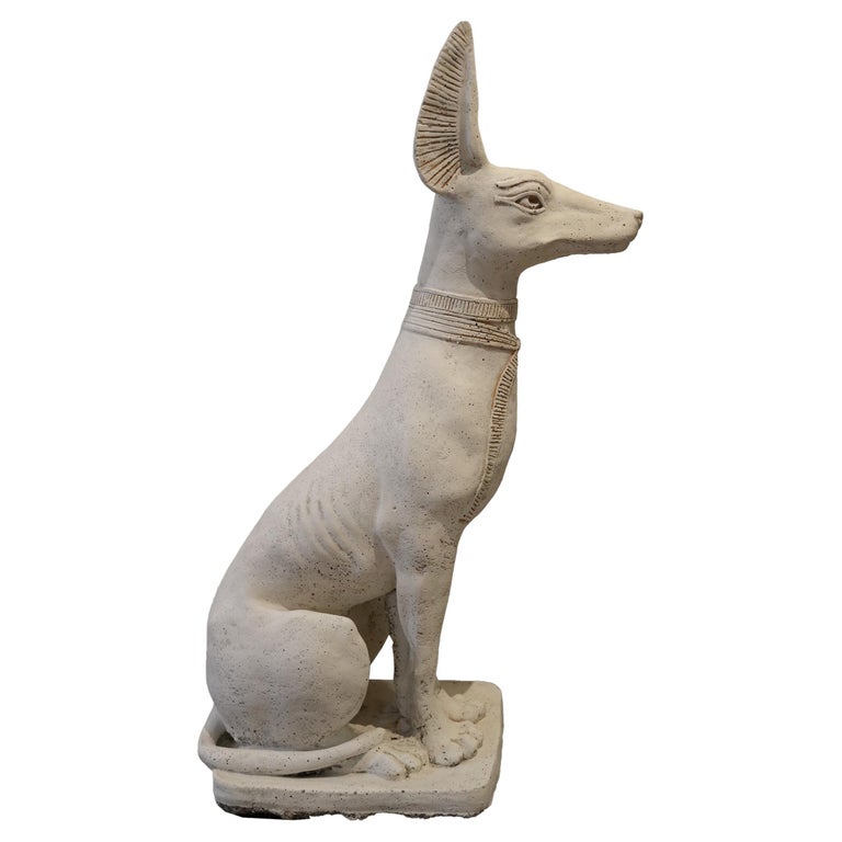 Pair of Ancient Egyptian Anubis Salukis Dogs For Sale at 1stDibs