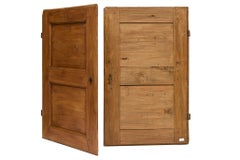 Antique Empire Style Little Doors, Hand-Crafted Poplar, Italy, 1880