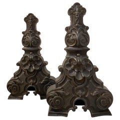 Pair of Andirons / Fire Dogs