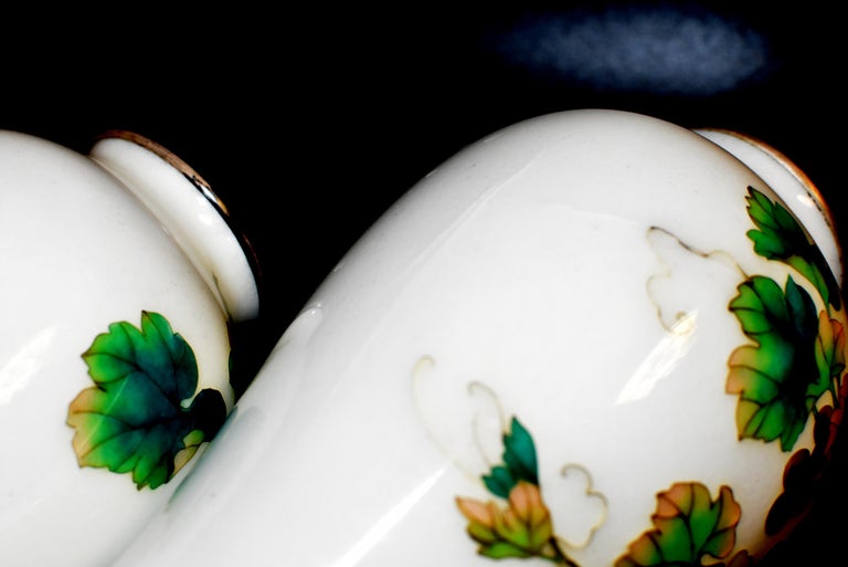 Pair of Ando Jubei Cloisonné Vase, Signed, Grapes For Sale 13