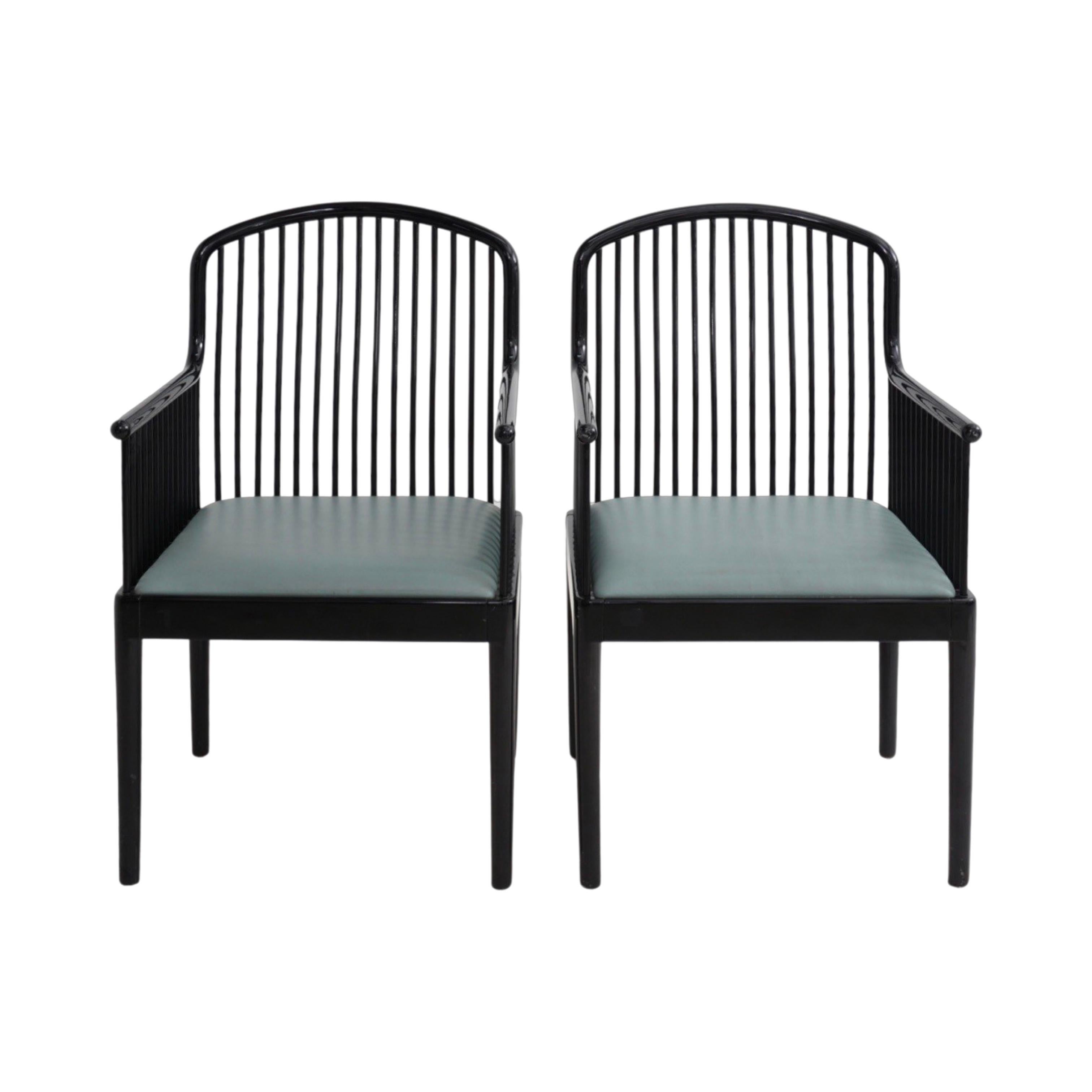 Late 20th Century Pair of Andover Lacquered Chairs by Stendig, 1980s