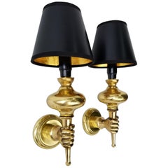 Pair of Andre Arbus Style "Hand" Sconces