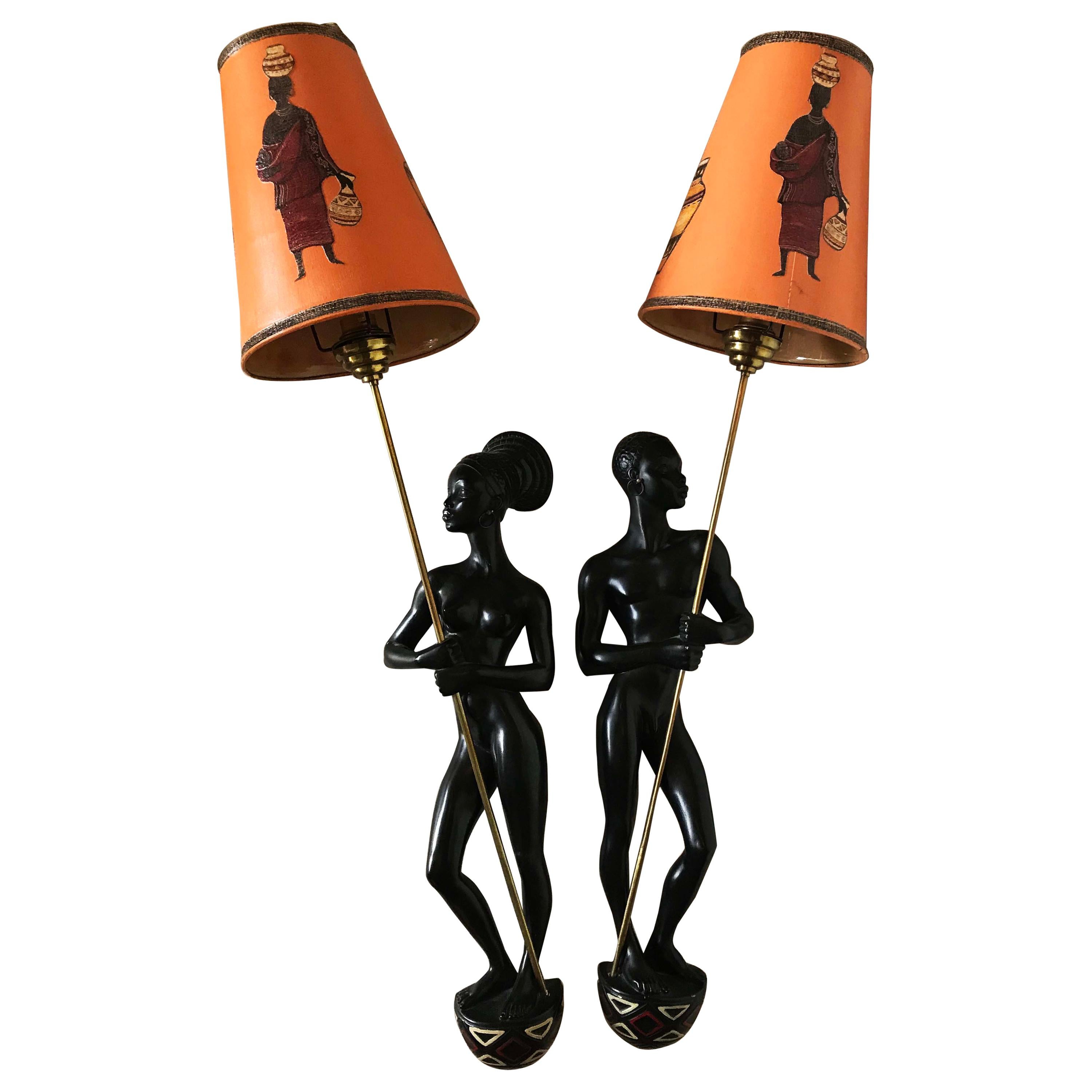 Pair of Andre Carli Sconces