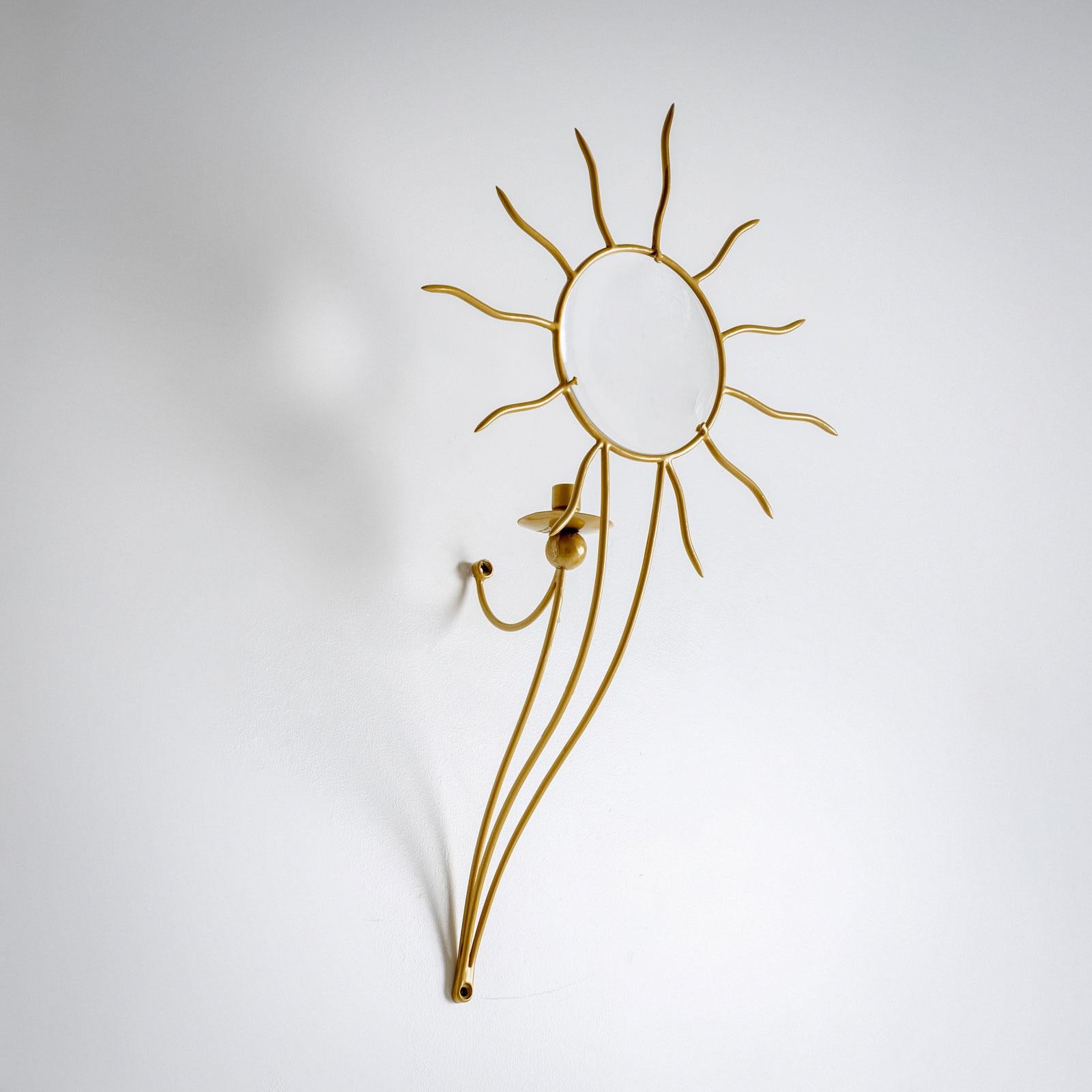 Pair of André Dubreuil (*1951) ‘Soleil’ Wall Appliqués, France, designed in 1987 For Sale 4