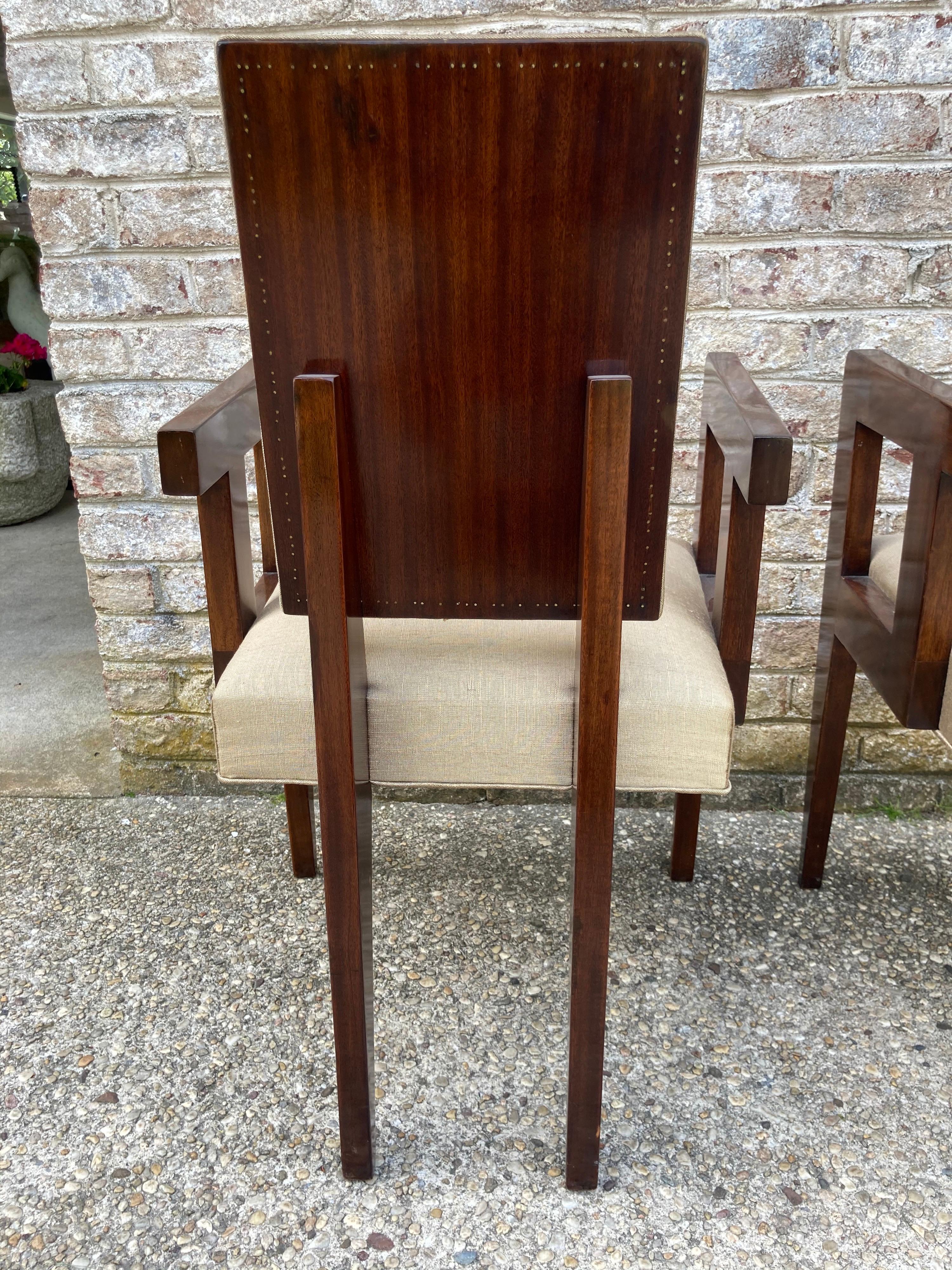 Mid-20th Century Pair of Andre Sornay Armchairs For Sale