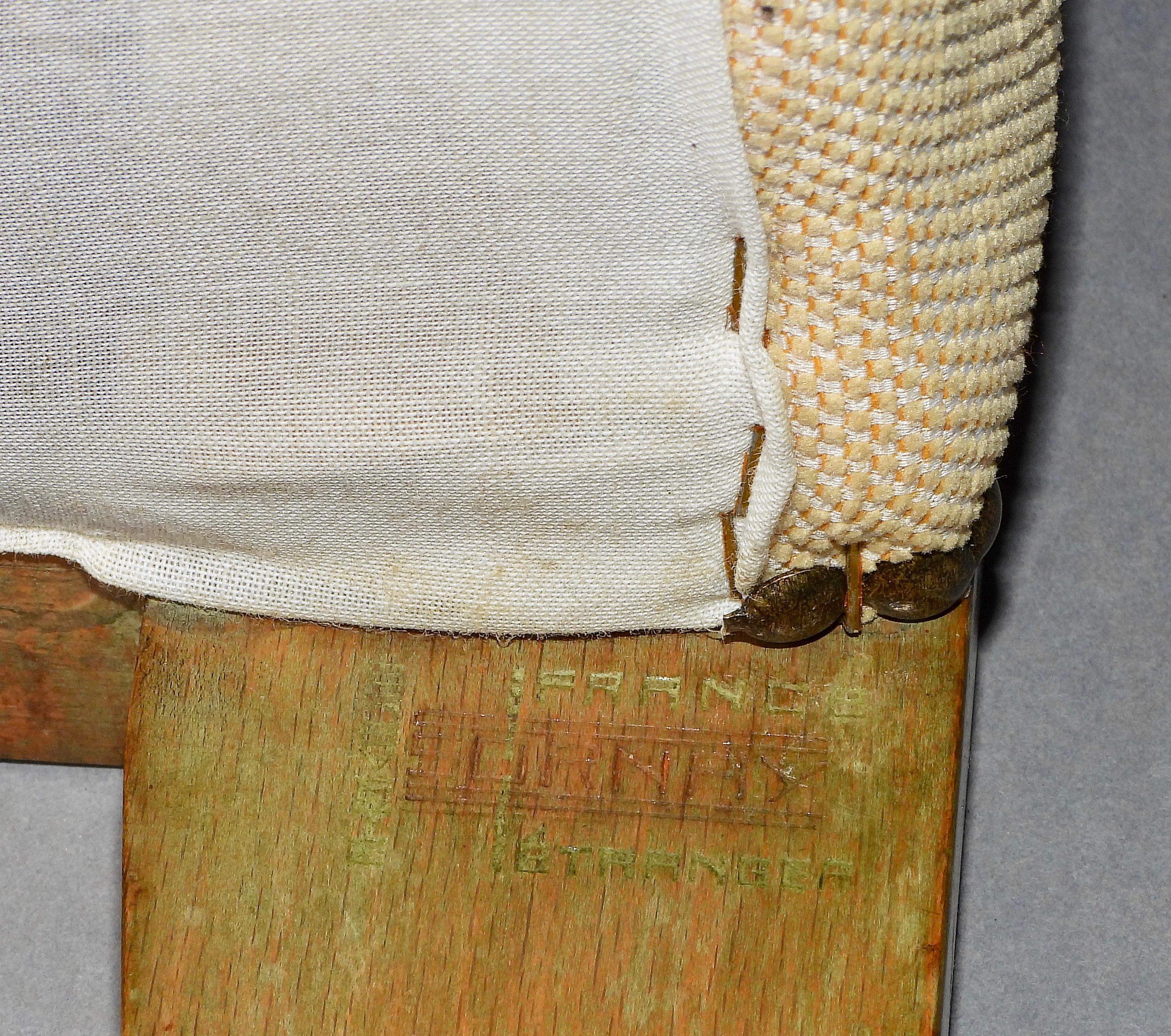 Milieu du XXe siècle Paire de chaises pont Andre Sornay en pin de l'Oregon teinté, bois ébénisé en vente