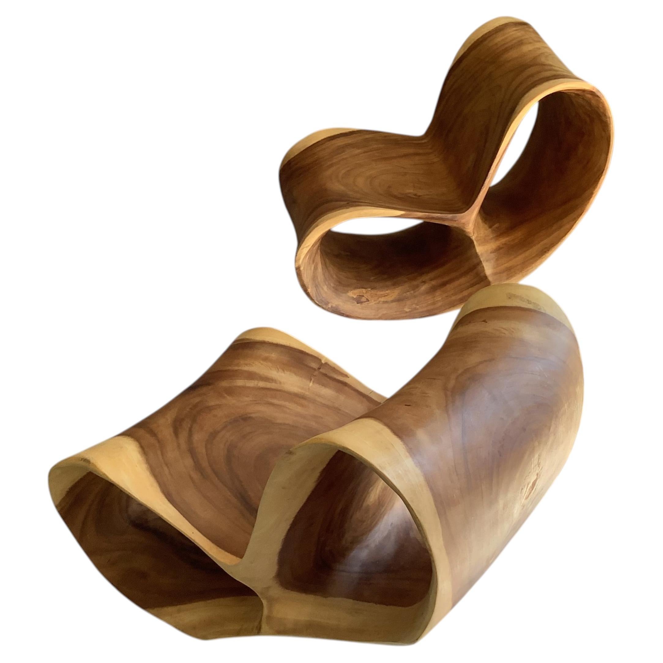 Sculptural Chair by Andrianna Shamaris: Organic Modern Wood Design