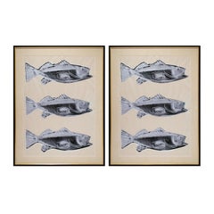 Pair of Andy Warhol Fish Prints (F. & S. IIIA.39) 1983
