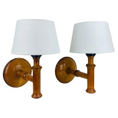 Pair of Aneta Wooden sconces, scandinavian, 1960's