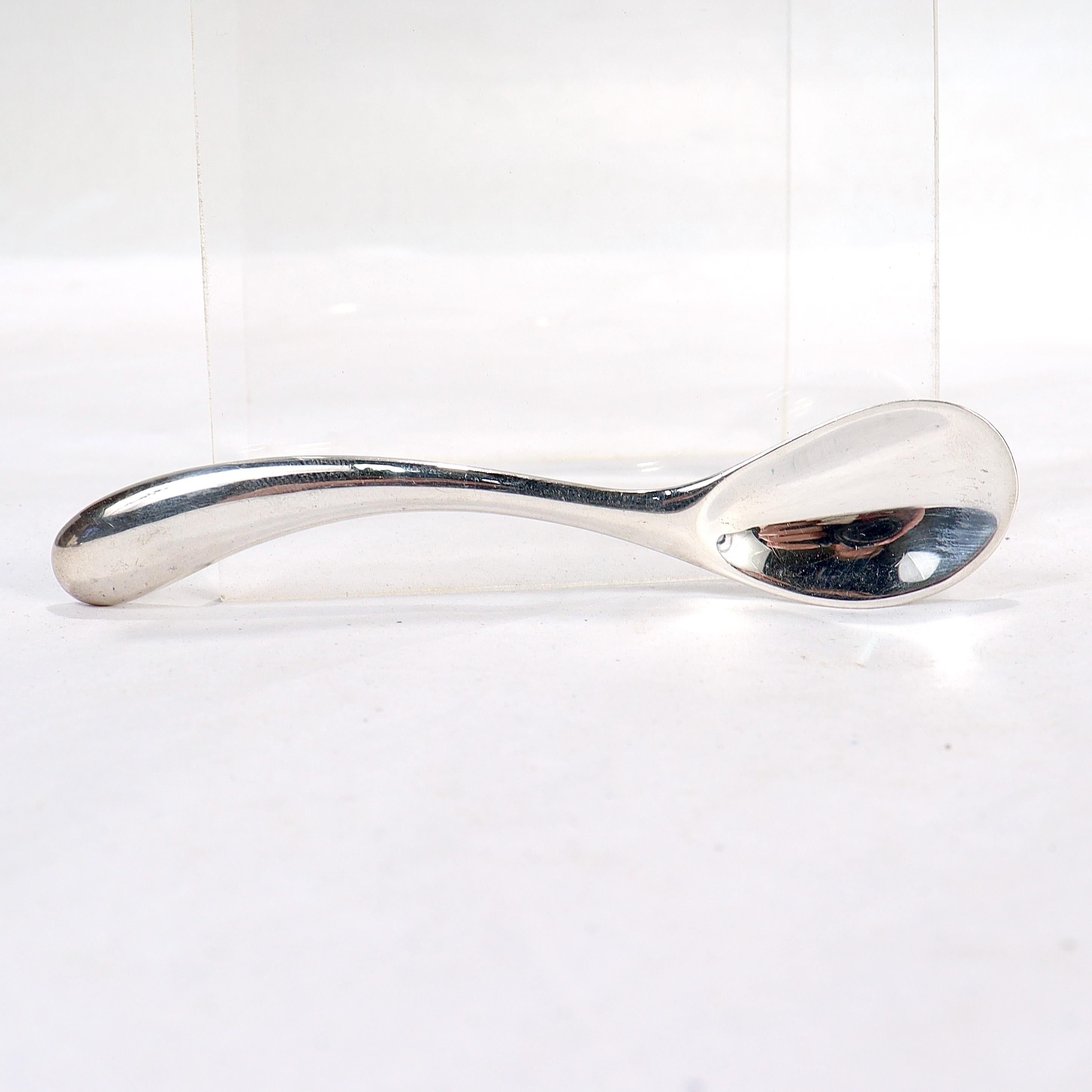 Pair of Angela Cummings Studios Sterling Silver Demitasse Spoons 5