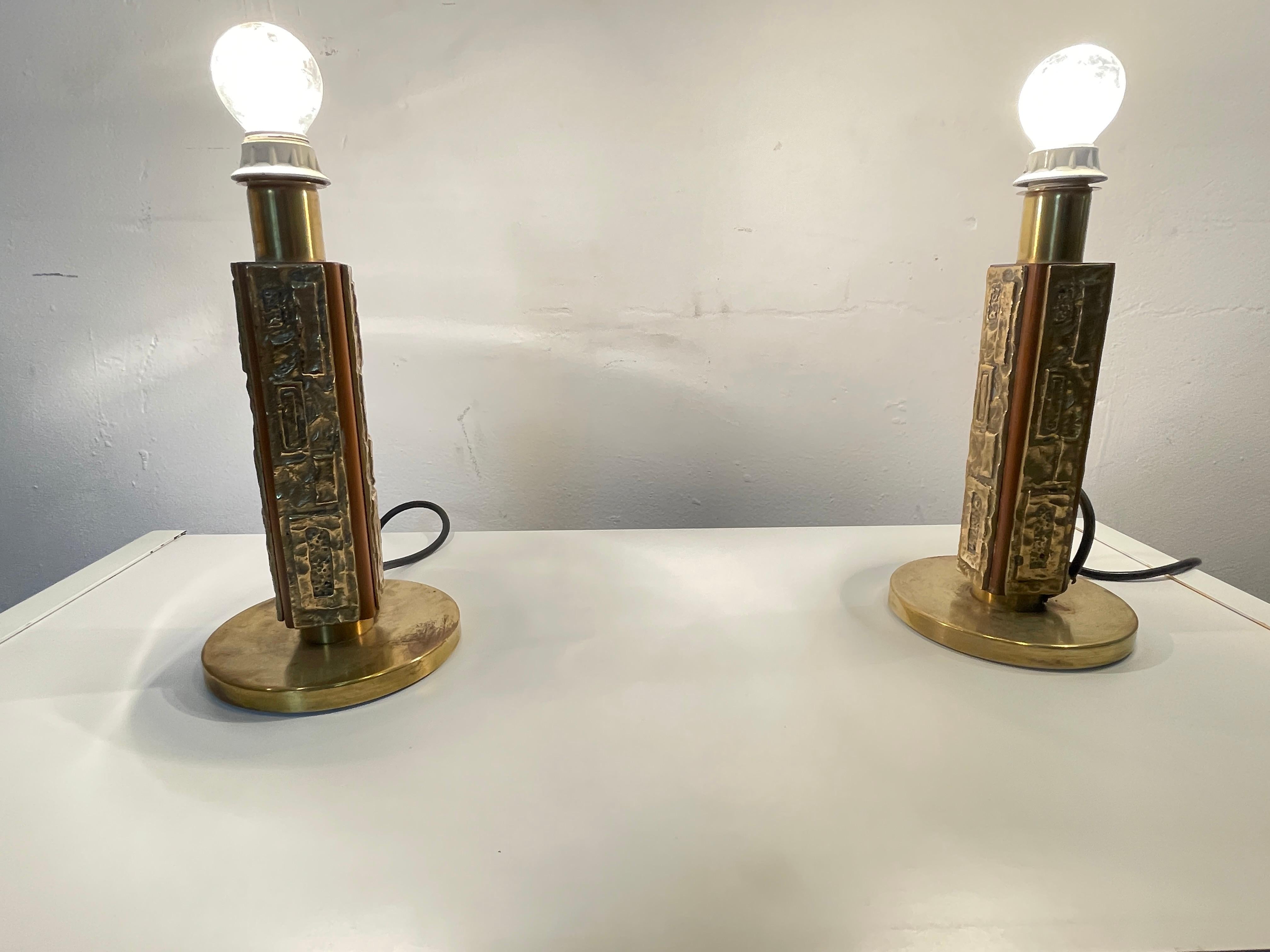 Modern Pair of Angelo Brotto Lamps Mod, Margot