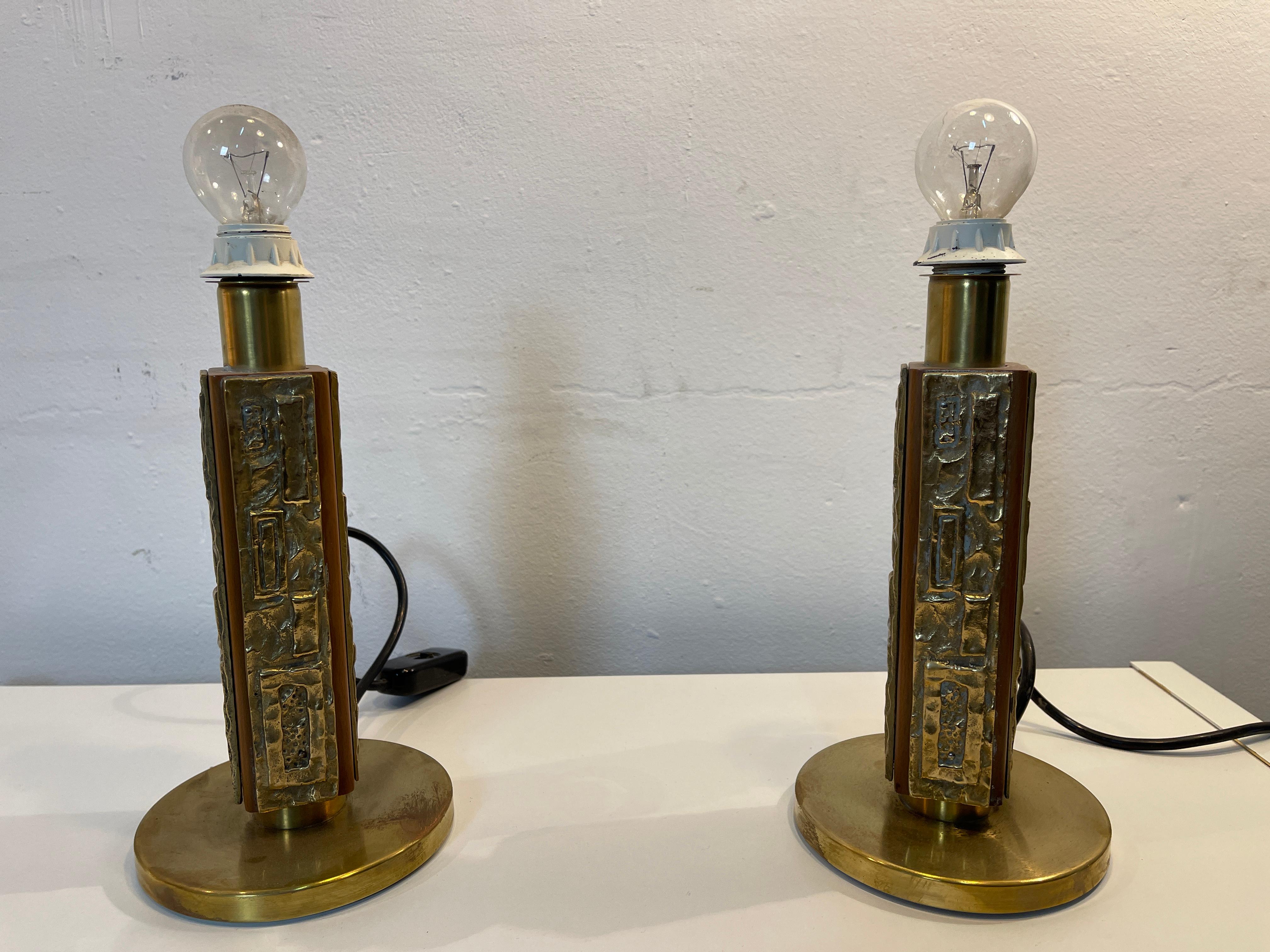 Pair of Angelo Brotto Lamps Mod, Margot 1