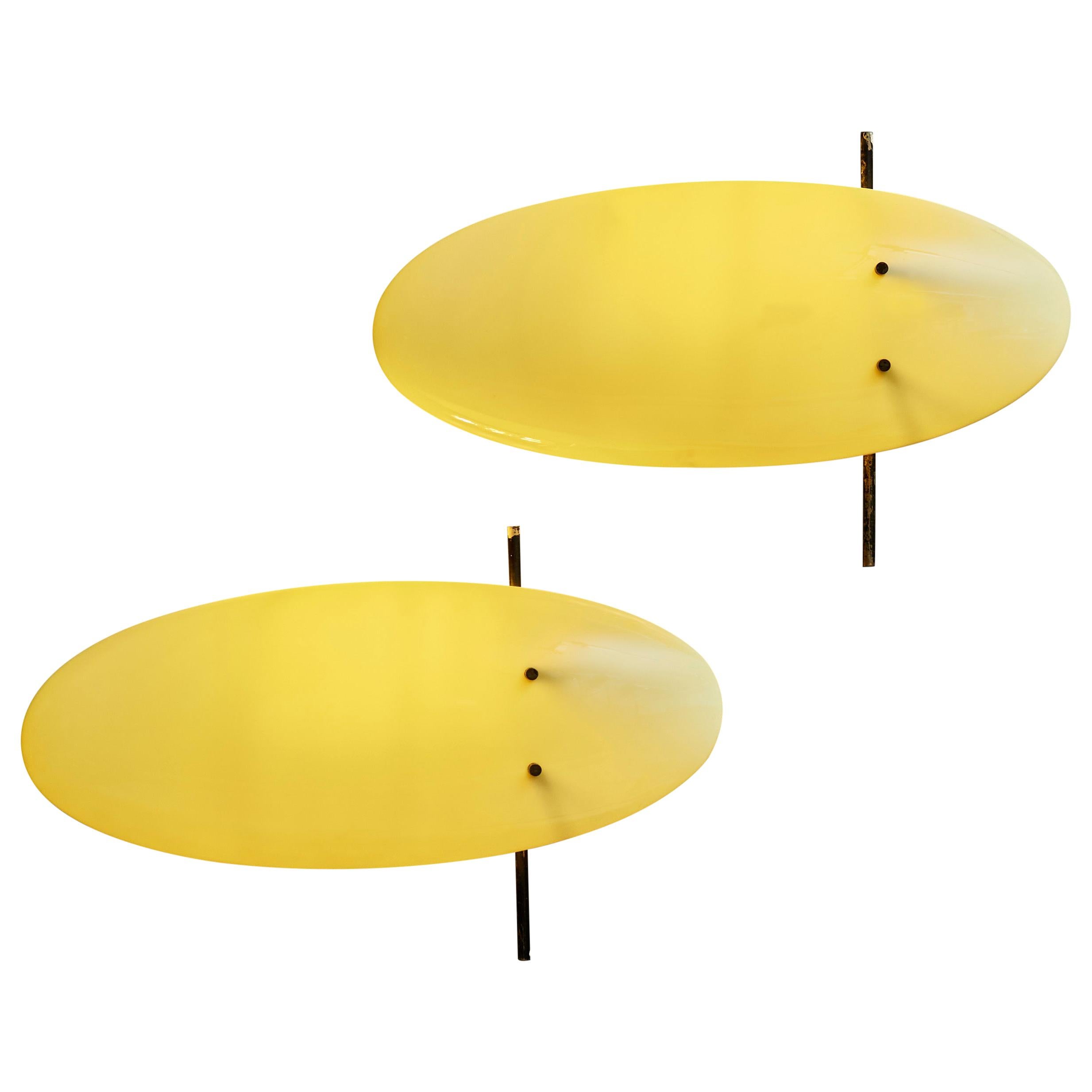 Pair of Angelo Lelli for Arredoluce 12643 Wall Sconces
