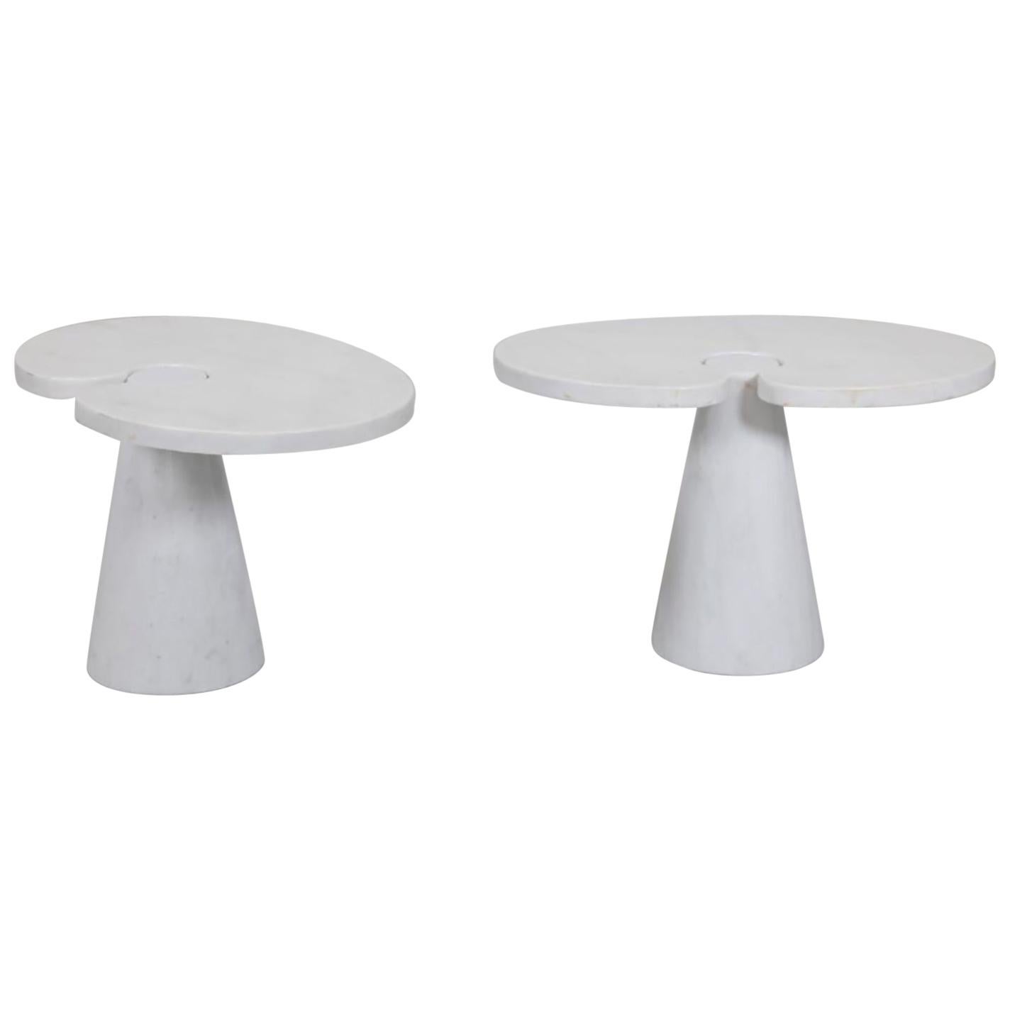 Pair of Angelo Mangiarotti Carrara Side Tables for Skipper Sold Individually