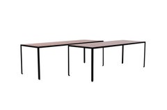 Pair of Angle Iron Tables by George Nelson