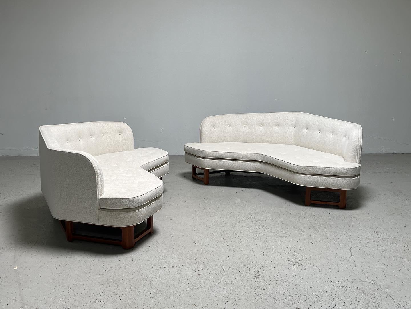 Pair of Angled Sofas by Edward Wormley for Dunbar 14