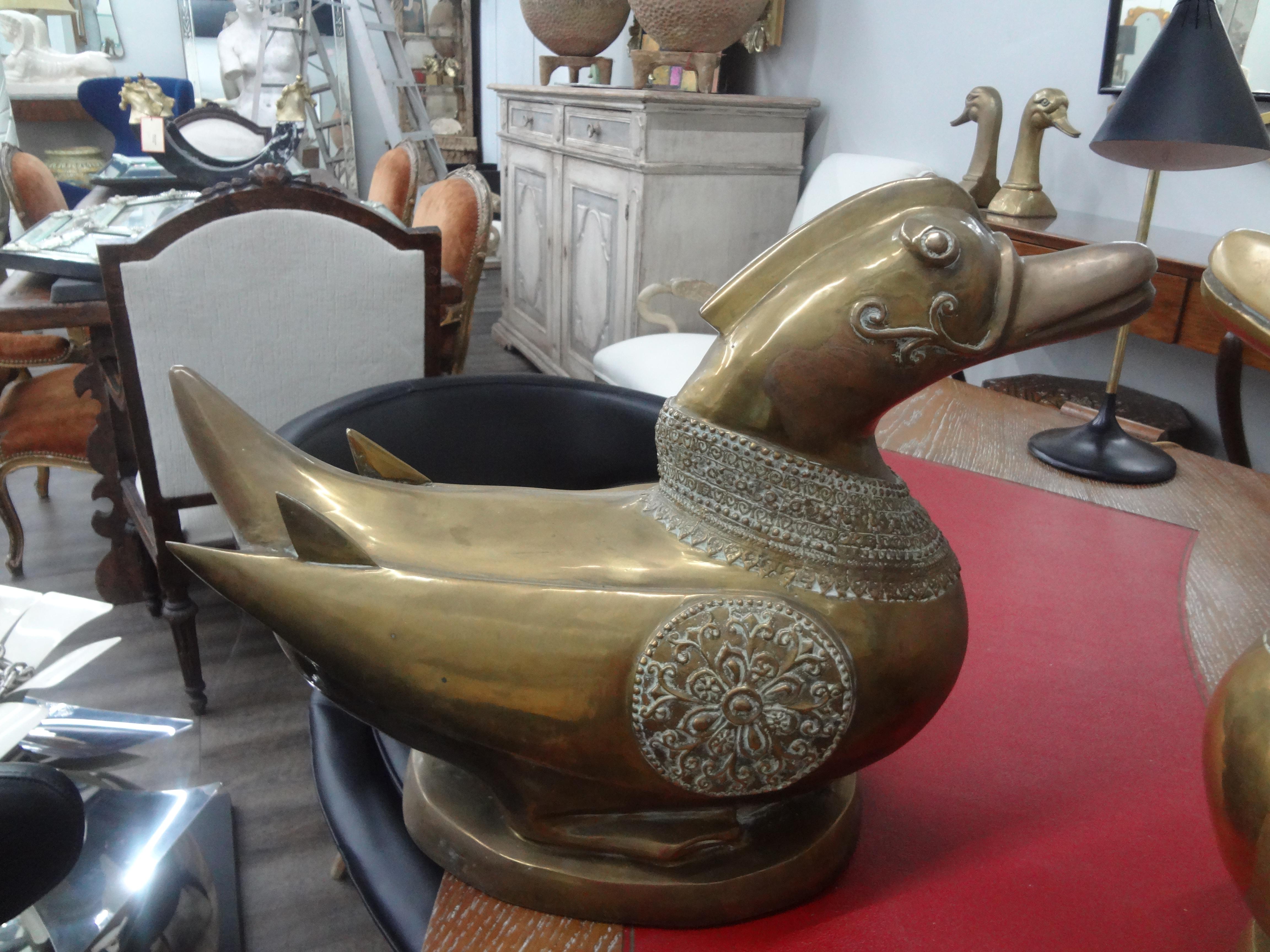 Anglo-Indian Pair of Anglo Indian Brass Ducks For Sale