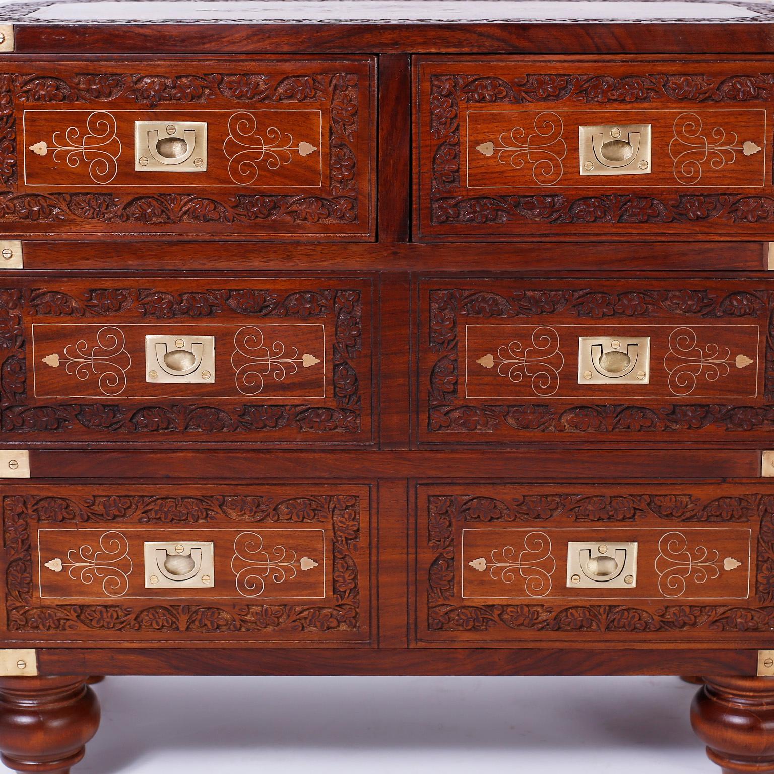 Mahogany Pair of Anglo-Indian Chests or Stands
