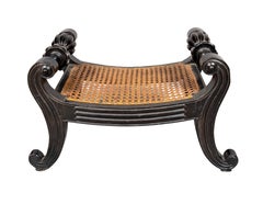 Pair Of Anglo Indian Ebony Footstools