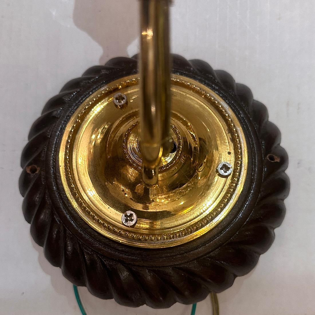 Indiano Coppia di lampade anglo-indiane in vetro acidato in vendita