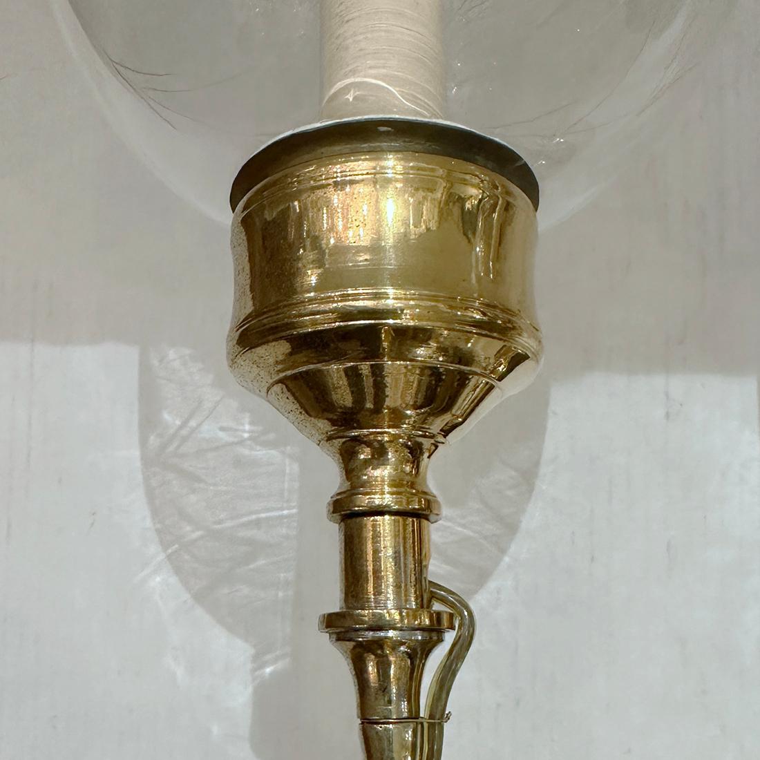 Coppia di lampade anglo-indiane in vetro acidato In condizioni buone in vendita a New York, NY