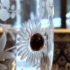 Pair of Anglo Indian Etched Hurricane Lamps