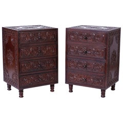 Pair of Anglo-Indian Nightstands