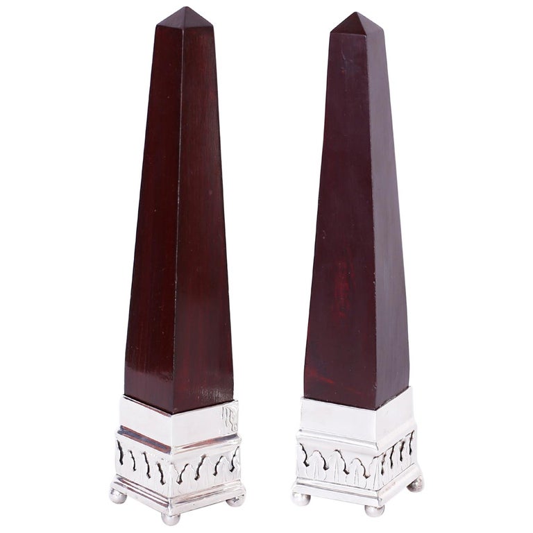 Pair of Anglo Indian Obelisks For Sale