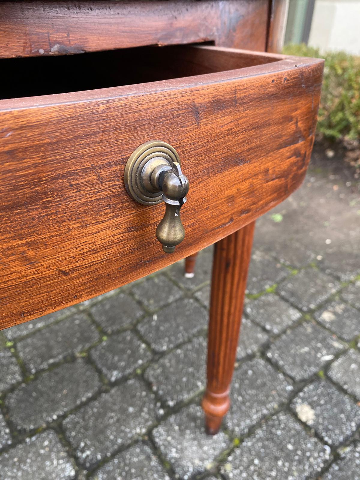 Pair of Anglo-Indian or Anglo-Caribbean Carved Demilune Console Tables 5