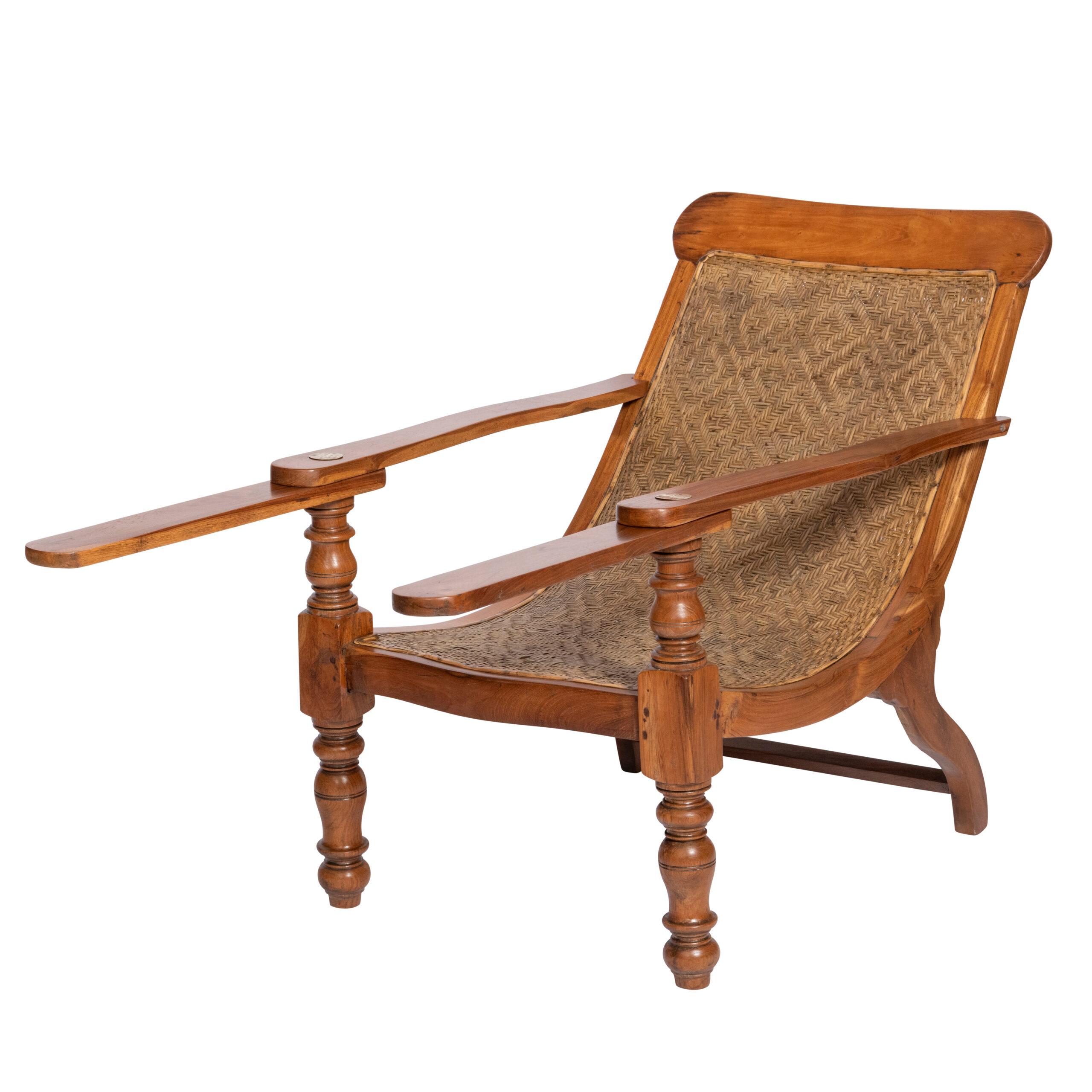 Pair of Anglo Indian Plantation Chairs, India circa 1900 2