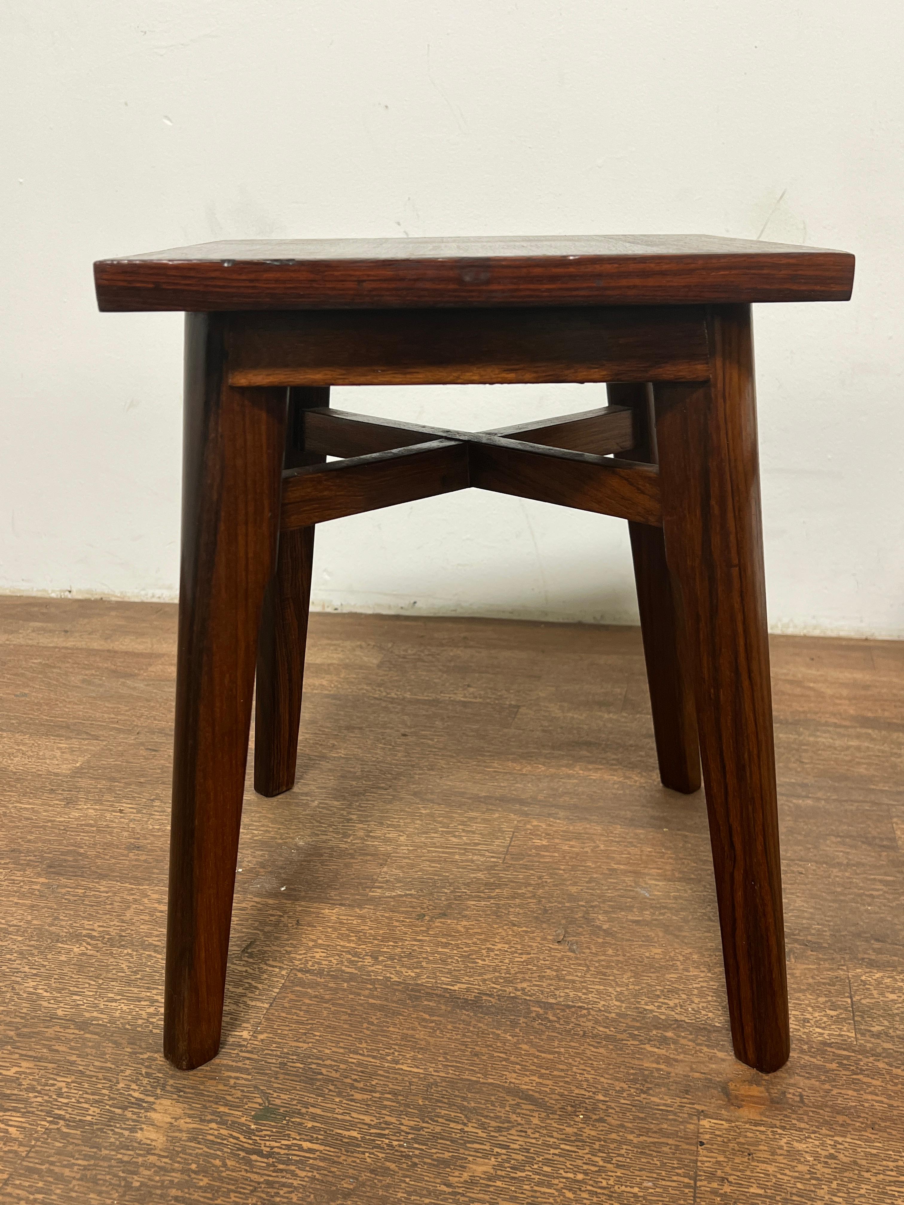 Mid-20th Century Pair of Anglo Indian Rosewood Side Tables by Spencer & Co., Madras, Circa 1950s For Sale