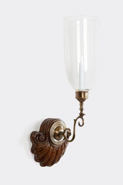 Pair of Anglo-Indian Sconces, Hand Carved Rosewood, Circa Early 20th Century