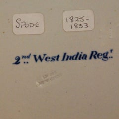 Pair of Anglo-Indian Spode Imari Plates-2nd West India Regiment, circa 1825-1833
