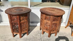 Pair of Anglo - Indian Travel Tables