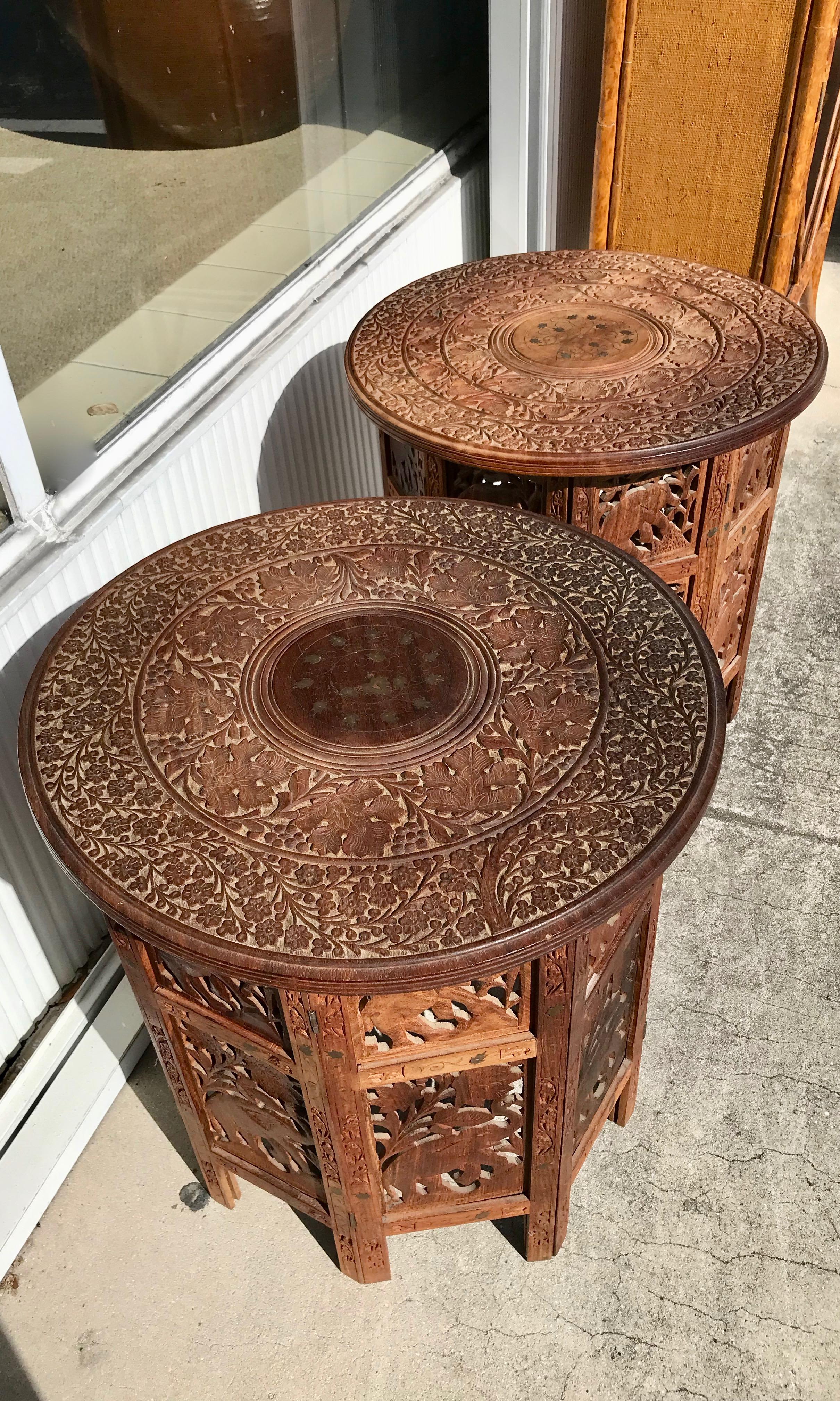 Pair of Anglo - Indian Travel Tables For Sale 1