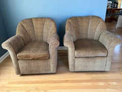 Paire de chaises pivotantes imprimées - Animaux