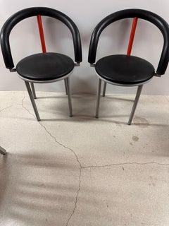 Pair of Anna Anselme Alfa dining chairs for Bieffeplast