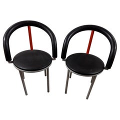 Pair of Anna Anselme Alfa dining chairs for Bieffeplast