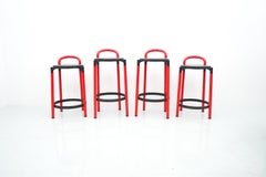Pair of Anna Castelli Polo Low Bar Stools Mod. 4823, Kartell, 1979