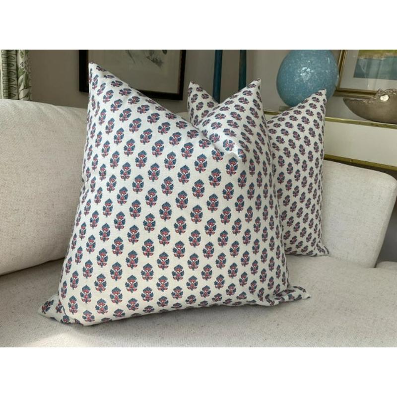 Mid-Century moderno Coppia di cuscini Anna French per Thibaut 