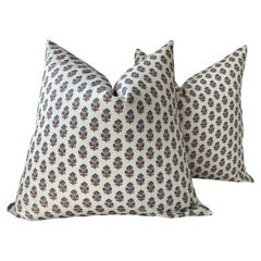 Coppia di cuscini Anna French per Thibaut "Julian" in rosso e blu