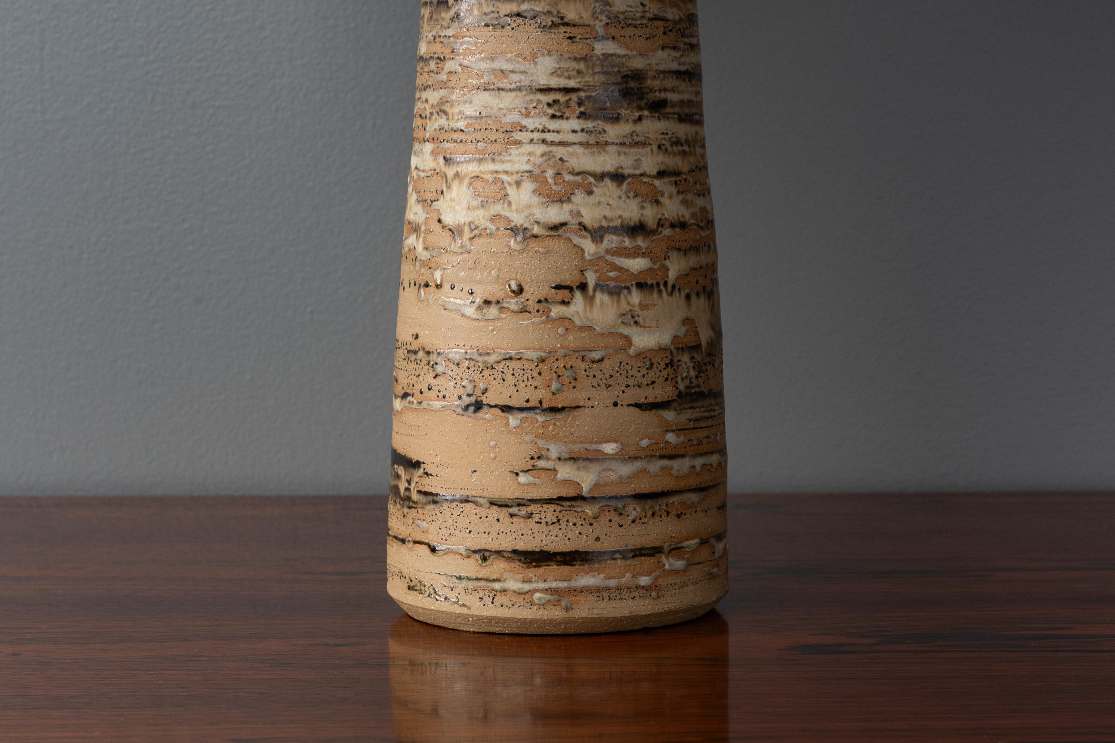 Pair of Anne Appleton Clarke Ceramic Table Lamps For Sale 1