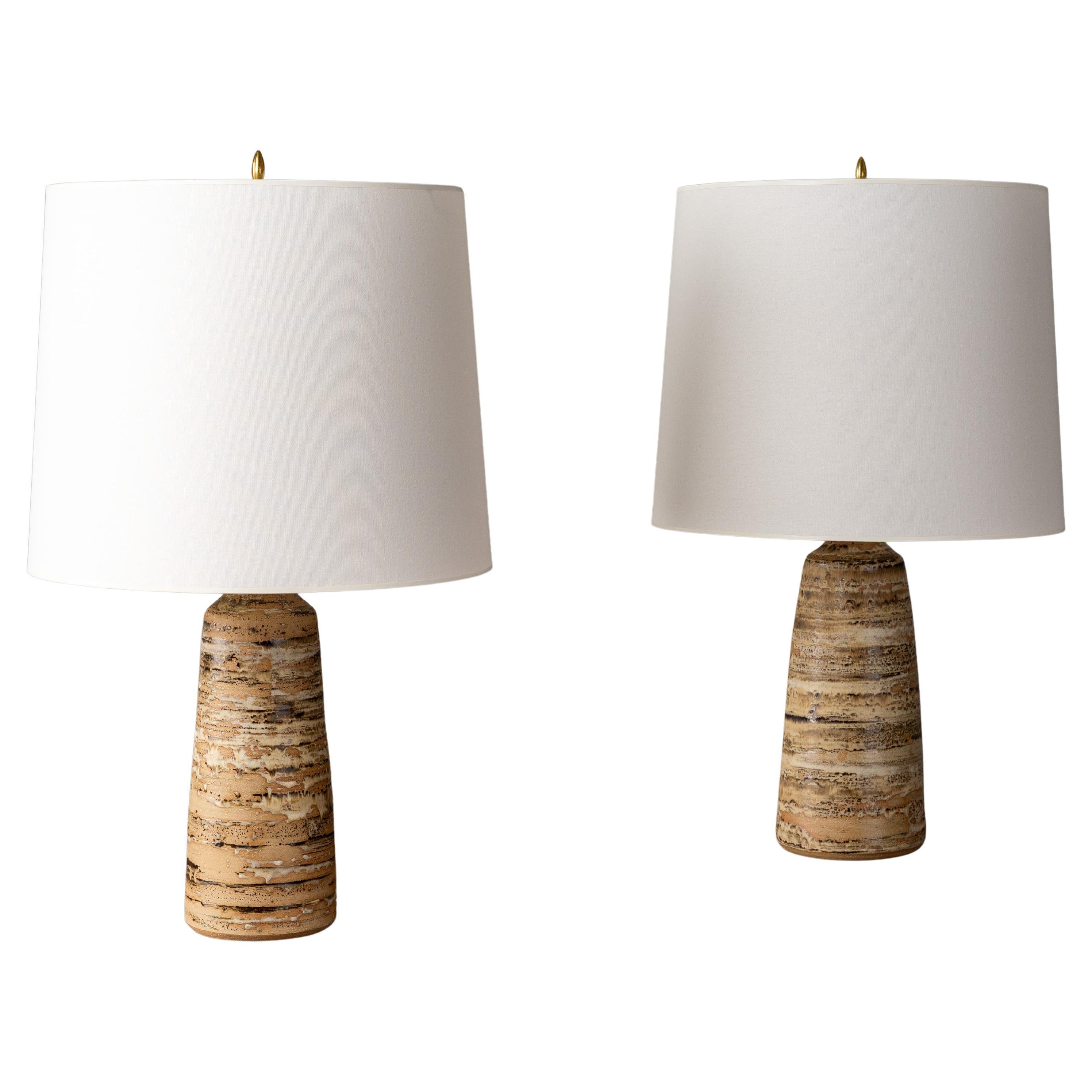 Pair of Anne Appleton Clarke Ceramic Table Lamps