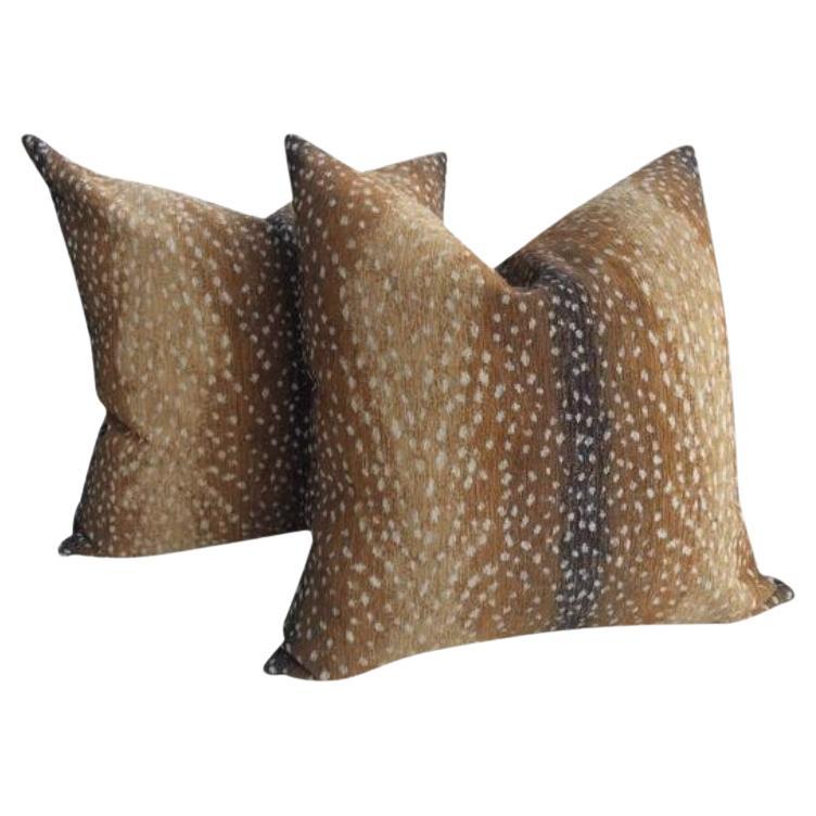 Coppia di cuscini in ciniglia "Antelope" di Lee Industries