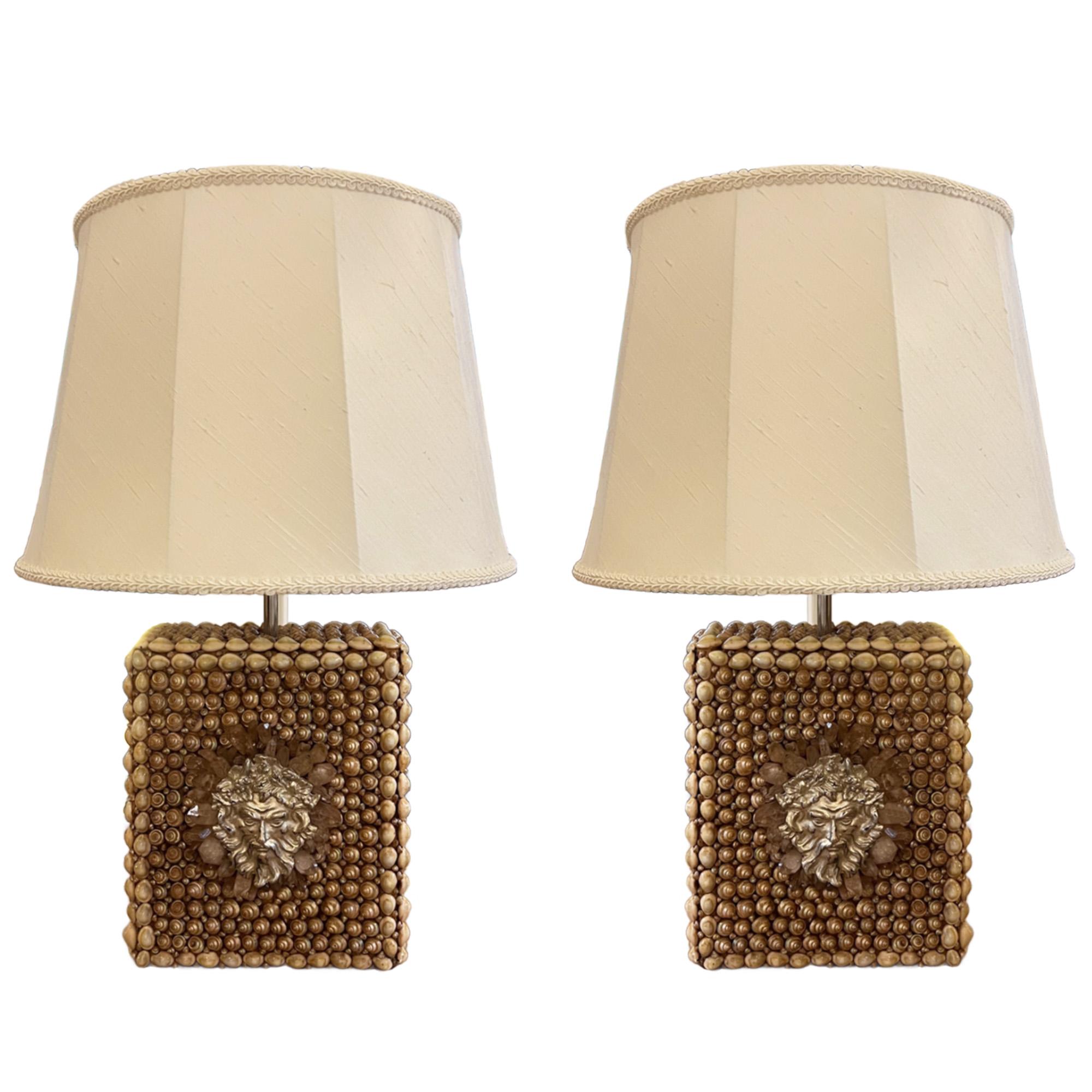 Pair of Anthony Redmile Neptune Table Lamps In Good Condition For Sale In London, GB