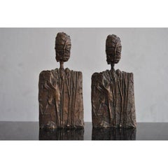 Pair of Anthropomorphic Bronzes by Sébastiano Fini