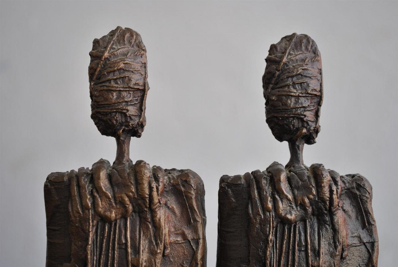Pair of Anthropomorphous Bronze by Sebastiano Fini For Sale 3