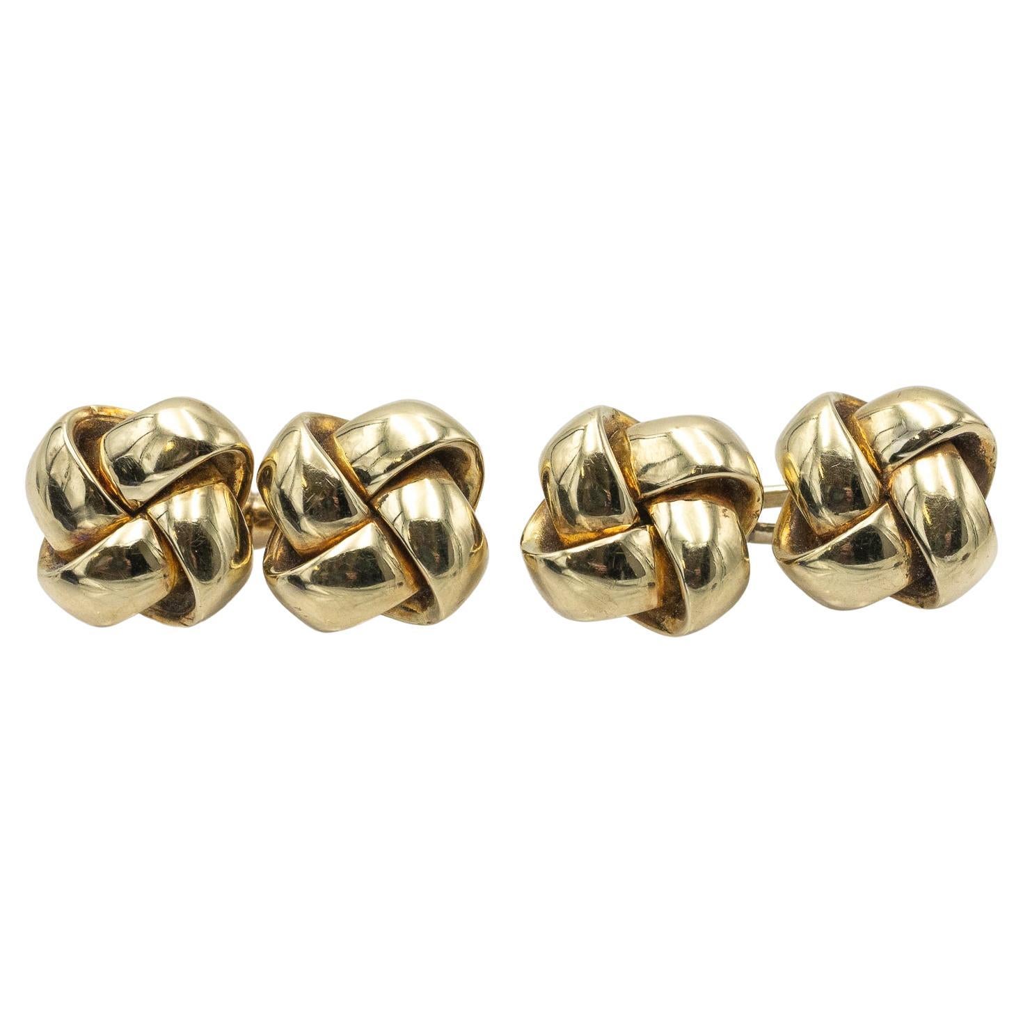 Coppia di gemelli antichi in oro 14k, Austria-Ungheria 1872-1922. in vendita