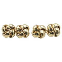 Paar antike Manschettenknöpfe aus 14k Gold, Österreich-Ungarn 1872-1922.